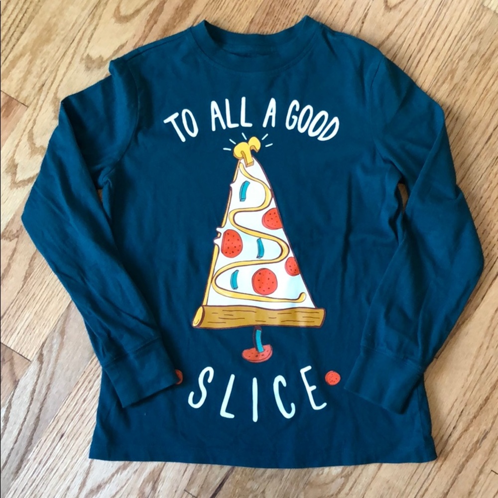 Dark green long sleeve holiday shirt size 8